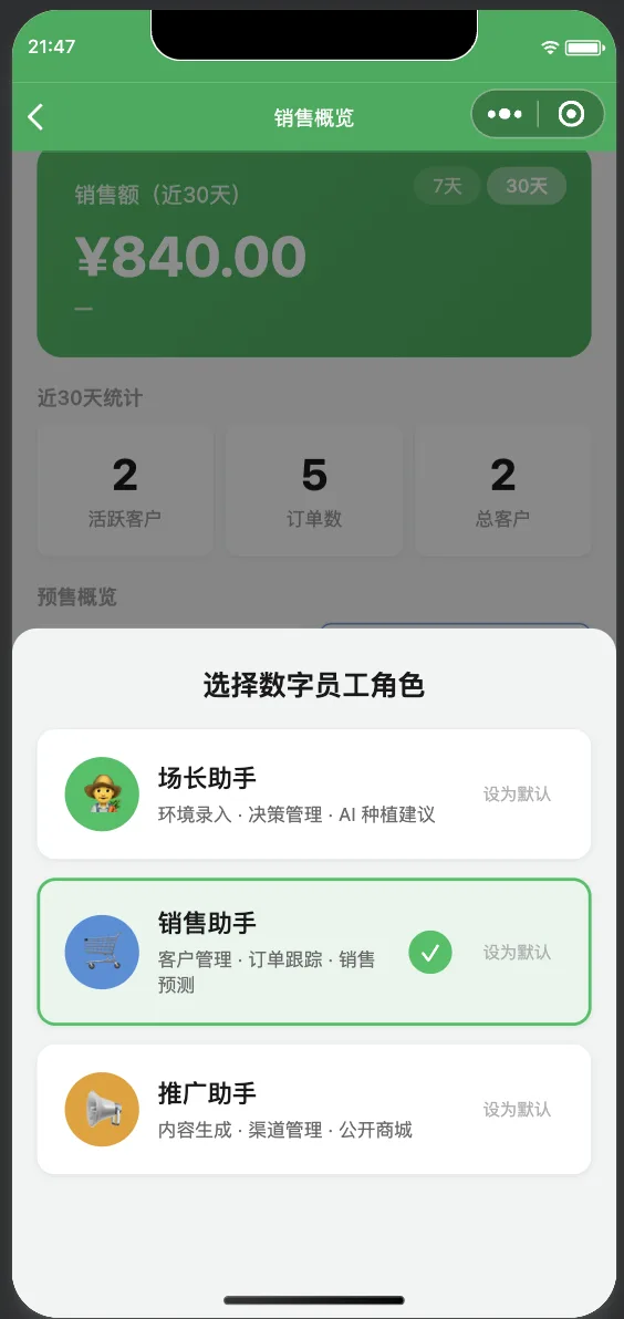 移动应用开发 · 小程序界面